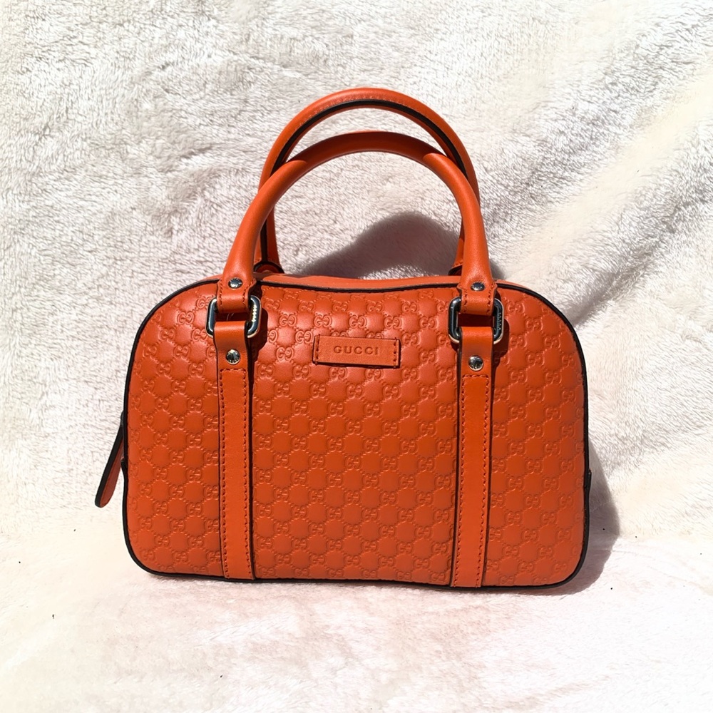 NWT Authentic Gucci MicroGuccissima Bowling Bag